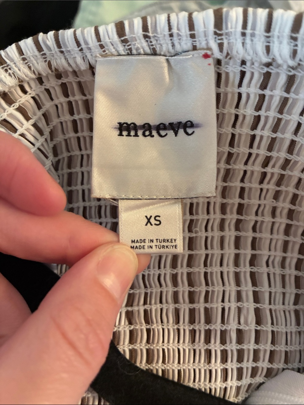 Maeve Anthropologie Brown Pinstripe Midi Dress - Picture 8 of 8